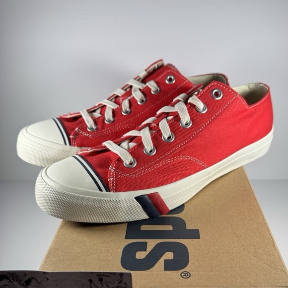 Pro-Keds Royal Lo Canvas Red OG Shoes Sneakers PK54473 men's‎ Size 10 NWB - Picture 3 of 9